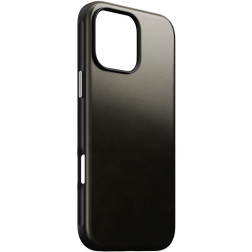 Nomad Modern Leather case, green chrome - iPhone 16 Pro Max