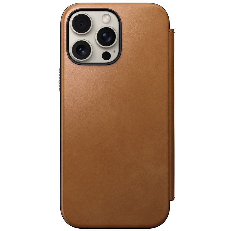 Nomad Leather Folio, english Tan-C - iPhone 16 Pro Max