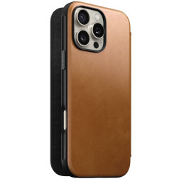 Nomad Leather Folio, english Tan-C - iPhone 16 Pro Max