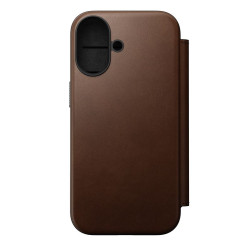 Nomad Modern Leather Folio, brown - iPhone 17