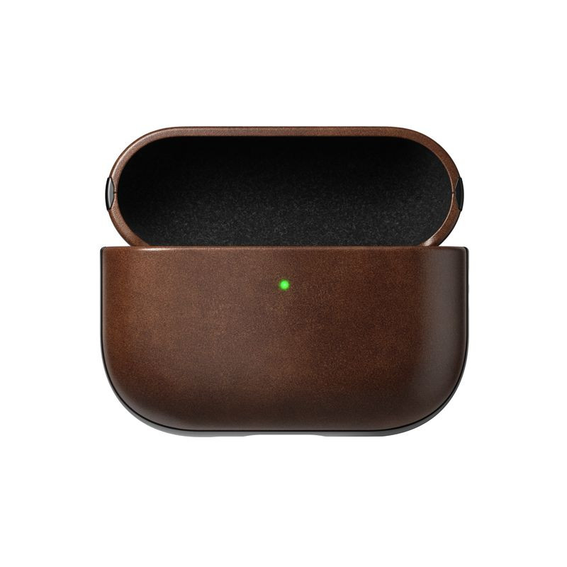 Nomad Modern Leather Case, rustic brown (Horween) - Airpods Pro 3