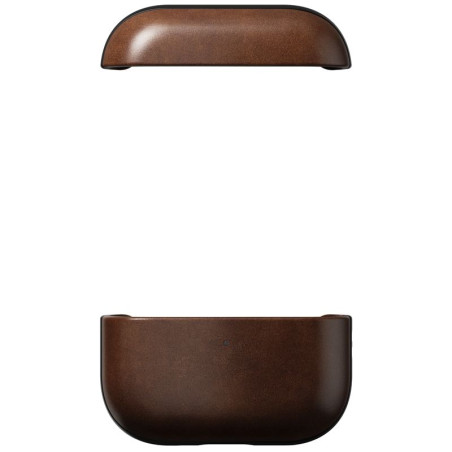 Nomad Modern Leather Case, rustic brown (Horween) - Airpods Pro 3