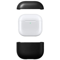 Nomad Modern Leather Case, black - Airpods 4