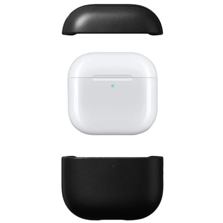 Nomad Modern Leather Case, black - Airpods 4