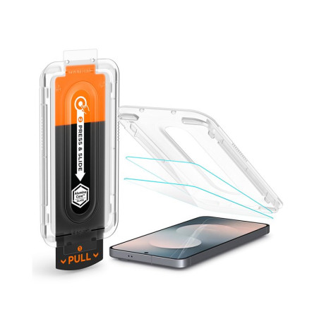 Spigen Glass tR EZ Fit Pro 2 Pack, transparency - Samsung Galaxy S25 FE