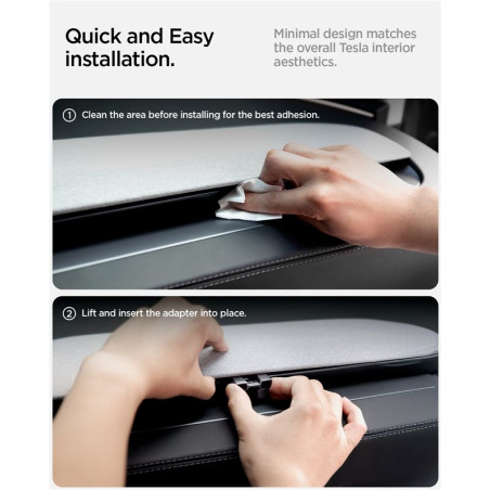 Spigen Tesla Air Freshener Adapter, black - Tesla Model 3 (2024)/Y(Juniper)