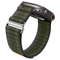 Spigen Fabric Band (hook-and-loop), green - Apple Watch 49mm/46mm/45mm/44mm
