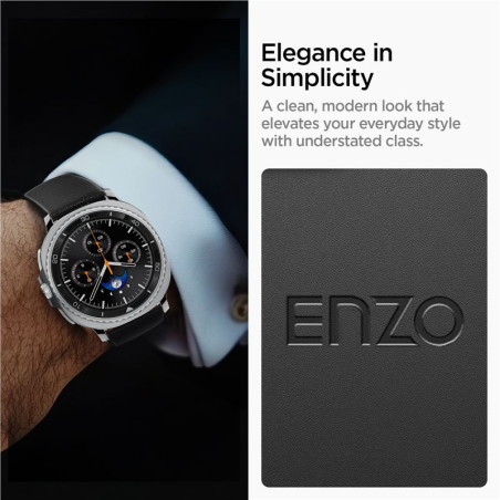 Spigen Enzo Band, black - Samsung Galaxy Watch 8 46mm/44mm/40mm