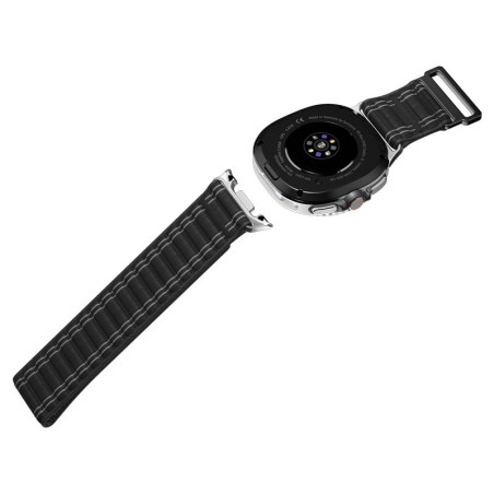 Spigen Fabric Band (hook-and-loop), black - Samsung Galaxy Watch 8 46mm/44mm/40mm
