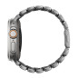 Apyrankė Nomad Stratos Band, natural titanium, black FKM - AW 45/46/49mm