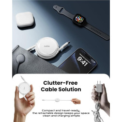 iOttie 100W Retractable USB-C Cable 2 Pack, white