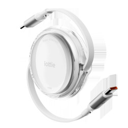 iOttie 100W Retractable USB-C Cable 2 Pack, white