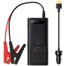 Car Inverter Baseus IGBT, 300W, Black
