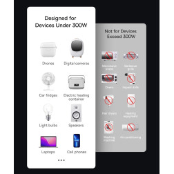 Car Inverter Baseus IGBT, 300W, Black