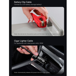 Car Inverter Baseus IGBT, 300W, Black