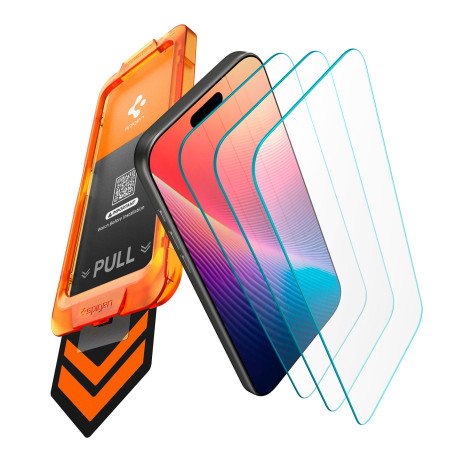 Spigen Glas tR AlignMaster S 3-pack - iPhone 17