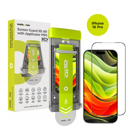 Mobile Origin Screen Guard 3D AR with Applicator PRO iPhone 16 Pro