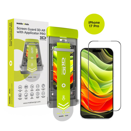 Mobile Origin Screen Guard 3D AR with Applicator PRO iPhone 17 Pro/18 Pro