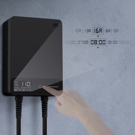 dé 11kW Wallbox with 10m Cable (APP VERSION)