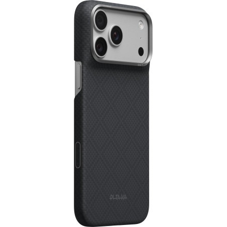 Pitaka Edge Case Argyle, basaltmusta - iPhone 18/17 Pro Max