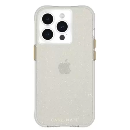 Case Mate skaidrus kristalų dėklas, šampano aukso spalva - iPhone 15 Pro