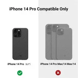 Pitaka MagEZ 3 1500D dėklas, juoda/pilka - iPhone 14 Pro