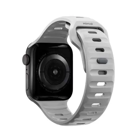 Nomad Urheiluranneke S/M, harmaa - Apple Watch 42 mm/41 mm/40 mm/38 mm