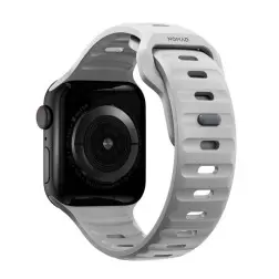 Nomad Urheiluranneke M/L, harmaa - Apple Watch 49mm/46mm/45mm/44mm/42mm