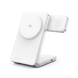 Mobile Origin Qi2 CompactStand 3in1, white/silver