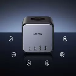 Ugreen CD268, 3in1 ilgintuvas, šakotuvas ir USB įkroviklis, 65W