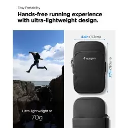 Spigen Dynamic Shield käepael A702, must