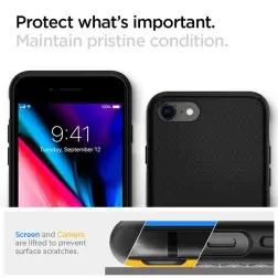 Spigen Skysčio Oro, juoda - iPhone SE (2022/2020)/8/7