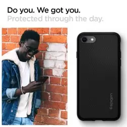Spigen Skysčio Oro, juoda - iPhone SE (2022/2020)/8/7