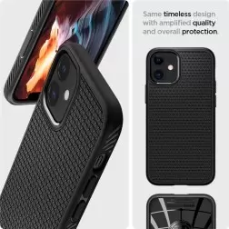 Spigen Skysčio oras, juoda - iPhone 12 mini