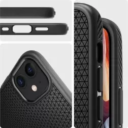 Spigen Skysčio oras, juoda - iPhone 12 mini