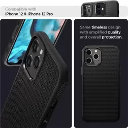 Spigen Liquid Air, black - iPhone 12/Pro