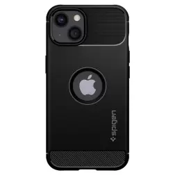 Spigen Rugged Armor, matēts melns - iPhone 13
