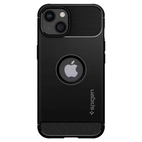 Spigen Rugged Armor, matte black - iPhone 13