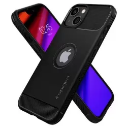 Spigen Rugged Armor, matte black - iPhone 13