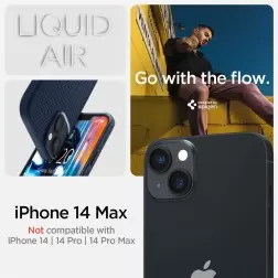 Spigen Liquid Air, tamsiai mėlynas - iPhone 14 Plus