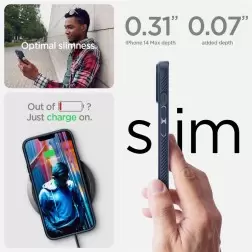 Spigen Liquid Air, tamsiai mėlynas - iPhone 14 Plus