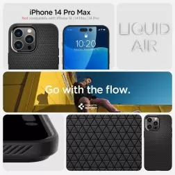 Spigen Skystas oras, matinis juodas - iPhone 14 Pro Max