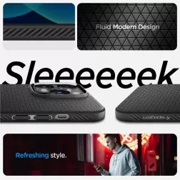 Spigen Skystas oras, matinis juodas - iPhone 14 Pro Max