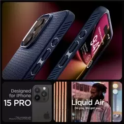 Spigen Skystas oras, tamsiai mėlyna - iPhone 15 Pro