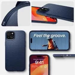 Spigen Skystas oras, tamsiai mėlyna - iPhone 15