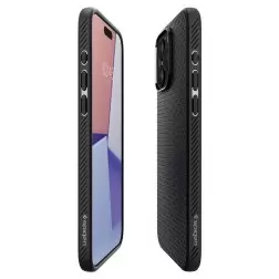 Spigen Liquid Air, matte black - iPhone 15 Pro Max