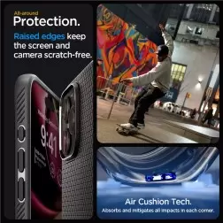 Spigen Liquid Air, matte black - iPhone 15 Pro Max