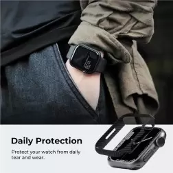 Pitaka Air case, black/grey - Apple Watch 9/8/7 45 mm