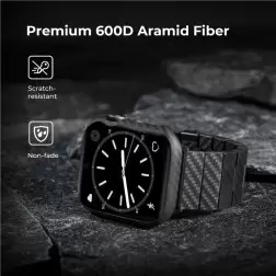 Pitaka Air case, black/grey - Apple Watch 9/8/7 45 mm