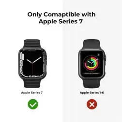 Pitaka Air case, black/grey - Apple Watch 9/8/7 45 mm